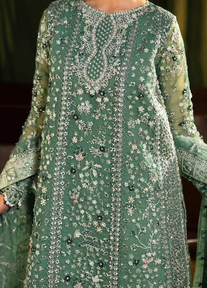 Seranade by Elaf Unstitched Embroidered Organza 3 Piece Suit EL26USW Verdella FHM 10 - Wedding Collection