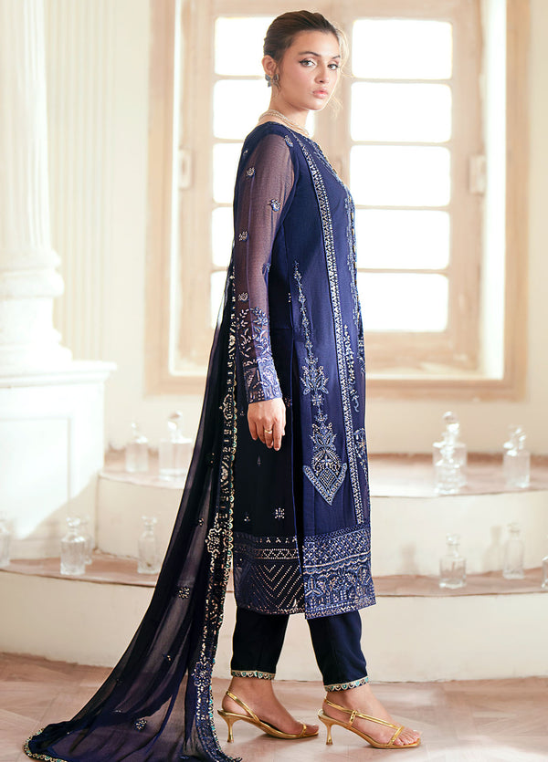 Elinor by Sahane Pret Embroidered Chiffon 3 Piece Suit EL-1803 Aveline - Festive Collection