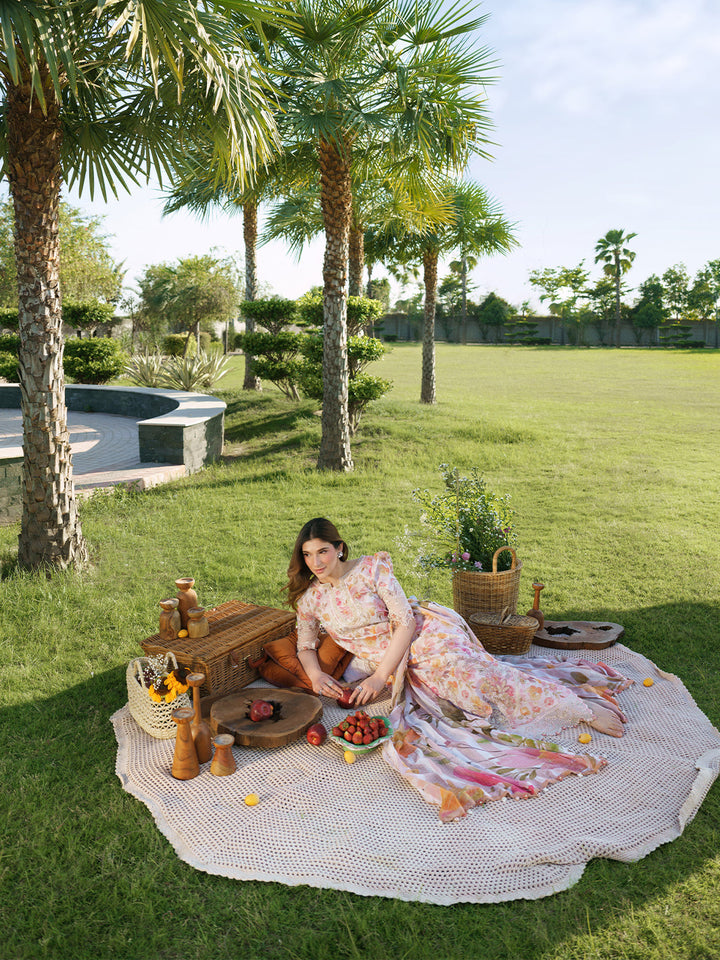 Sunset Muse by Izel Unstitched Embroidered Lawn 3 Piece Suit Elah - Eid Collection