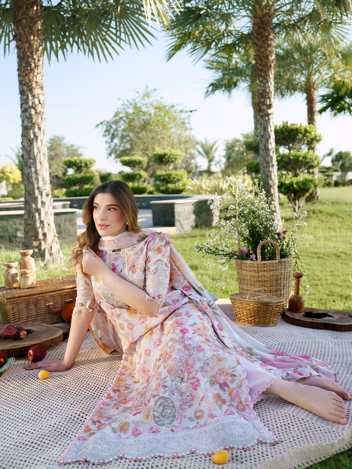 Sunset Muse by Izel Unstitched Embroidered Lawn 3 Piece Suit Elah - Eid Collection