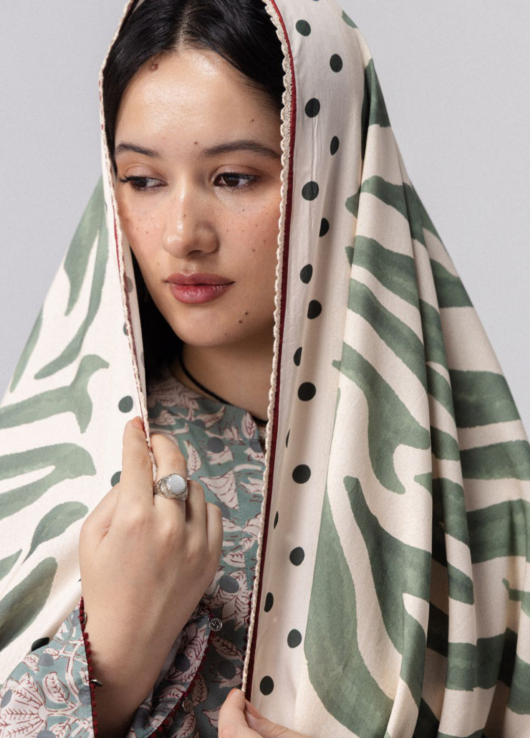 Coco by Zara Shahjahan Unstitched Printed Linen 3 Piece Suit CZ26UPL Elowen 7A - Casual Collection