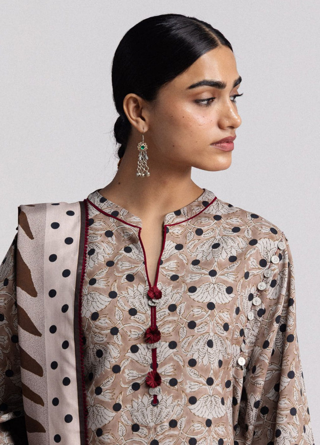 Coco by Zara Shahjahan Unstitched Printed Linen 3 Piece Suit CZ26UPL Elowen 7B - Casual Collection