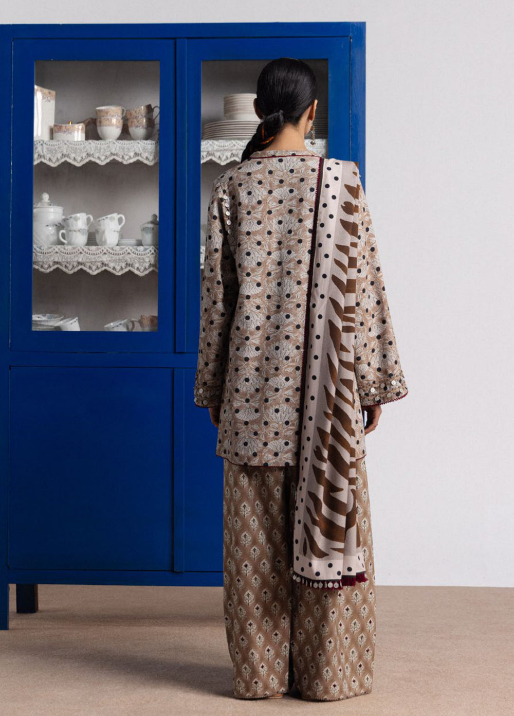 Coco by Zara Shahjahan Unstitched Printed Linen 3 Piece Suit CZ26UPL Elowen 7B - Casual Collection