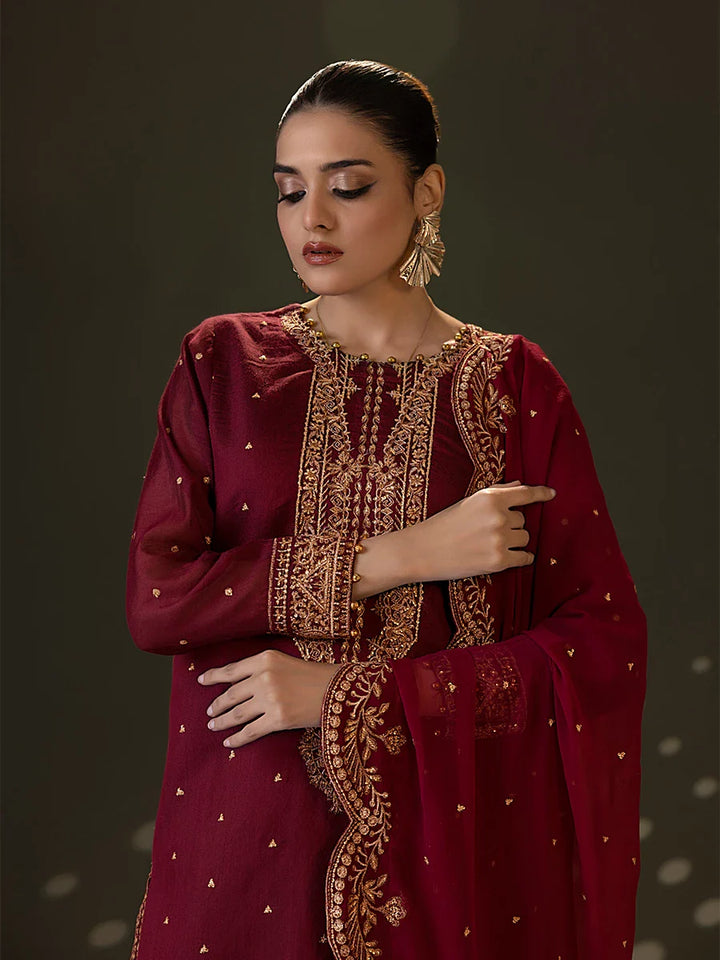 Salitex Women Embroidered Cotton 3 Piece Suit WRS3A24AN17 - Summer Collection