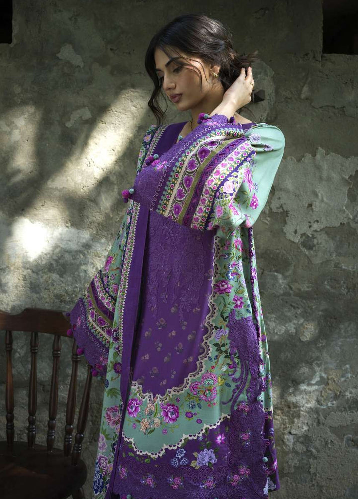 Wilderness by Elaf Unstitched Printed Marina Twill 3 Piece Suit EL26UW Heather EWR-6A - Winter Collection
