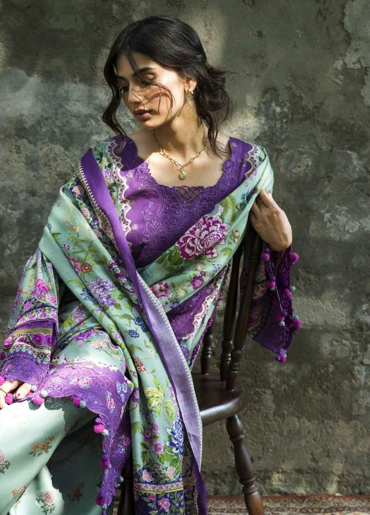 Wilderness by Elaf Unstitched Printed Marina Twill 3 Piece Suit EL26UW Heather EWR-6A - Winter Collection