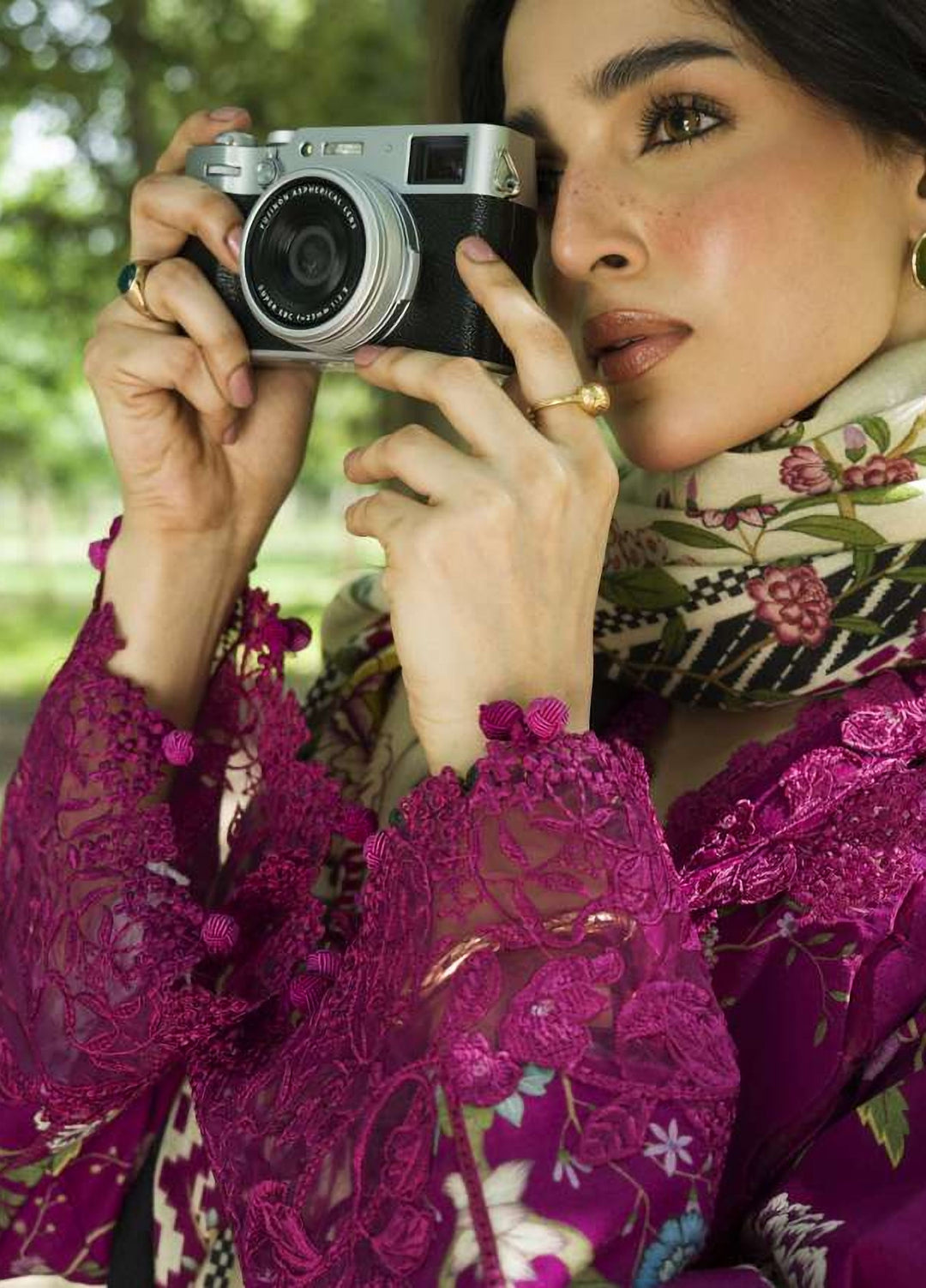 Wilderness by Elaf Unstitched Printed Khaddar 3 Piece Suit EL26UW Mulberry EWR-7B - Winter Collection