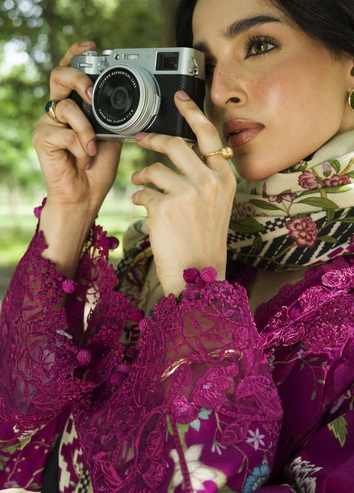 Wilderness by Elaf Unstitched Printed Khaddar 3 Piece Suit EL26UW Mulberry EWR-7B - Winter Collection