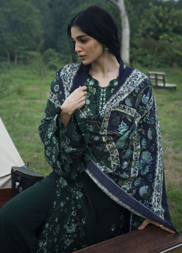 Wilderness by Elaf Unstitched Printed Khaddar 3 Piece Suit EL26UW Wintermint EWR-1A - Winter Collection