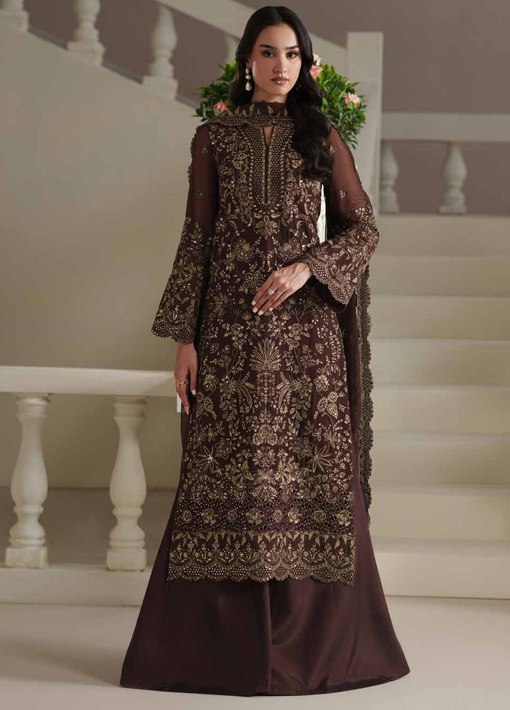 Modern Heirloom by Emaan Adeel Unstitched Embroidered Chiffon 3 Piece Suit EA26UMH Adelia - Festive Collection