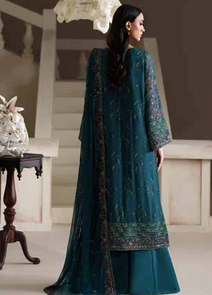 Modern Heirloom by Emaan Adeel Unstitched Embroidered Chiffon 3 Piece Suit EA26UMH Antique Charm - Festive Collection