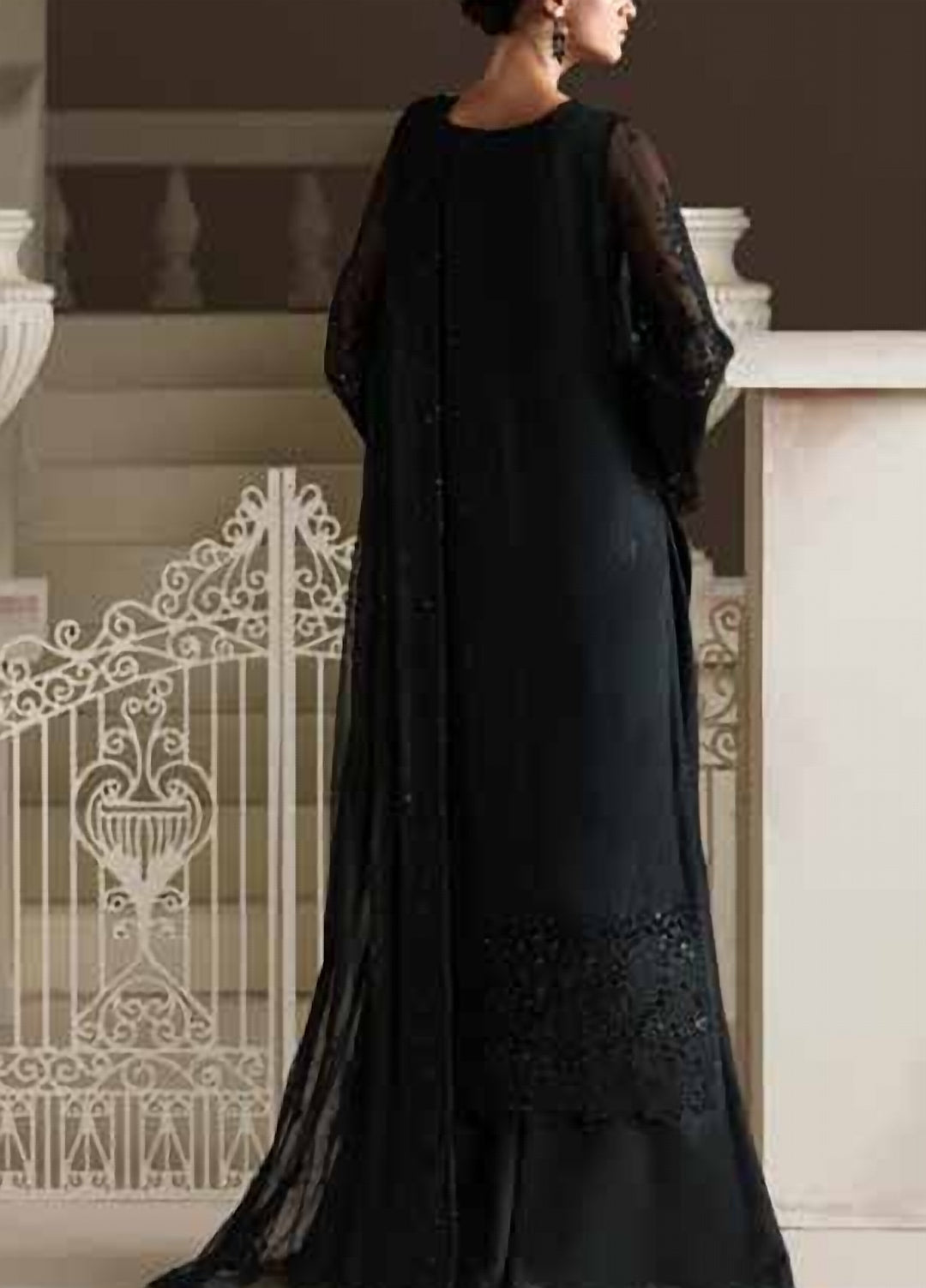 Modern Heirloom by Emaan Adeel Unstitched Embroidered Chiffon 3 Piece Suit EA26UMH Ottilie - Festive Collection