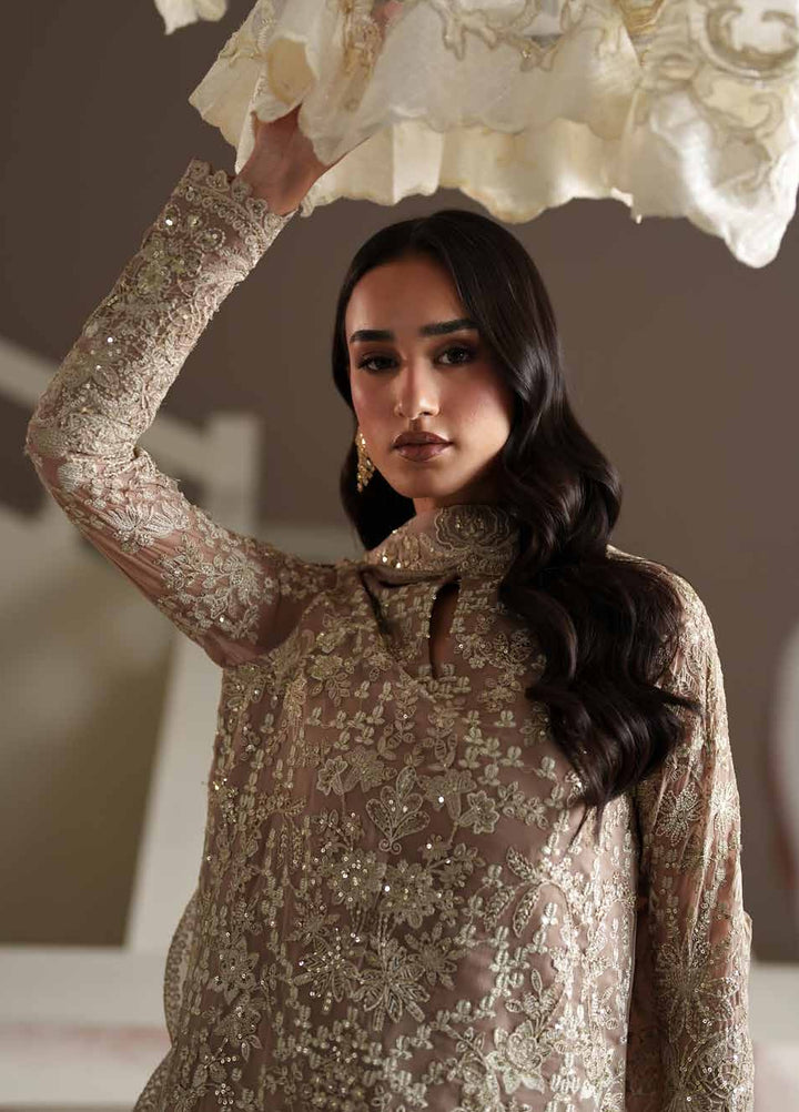 Modern Heirloom by Emaan Adeel Unstitched Embroidered Chiffon 3 Piece Suit EA26UMH Pearl Reverie - Festive Collection