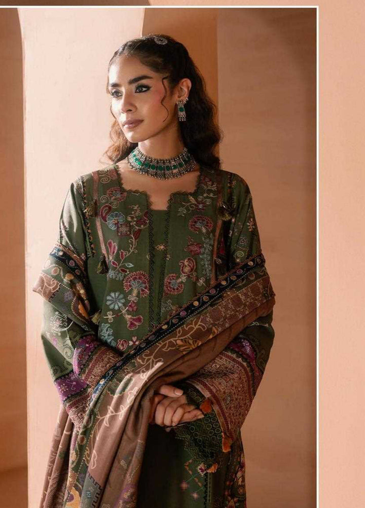 One Nation by Florent Unstitched Embroidered Viscose 3 Piece Suit FL26UON Ember - Casual Collection