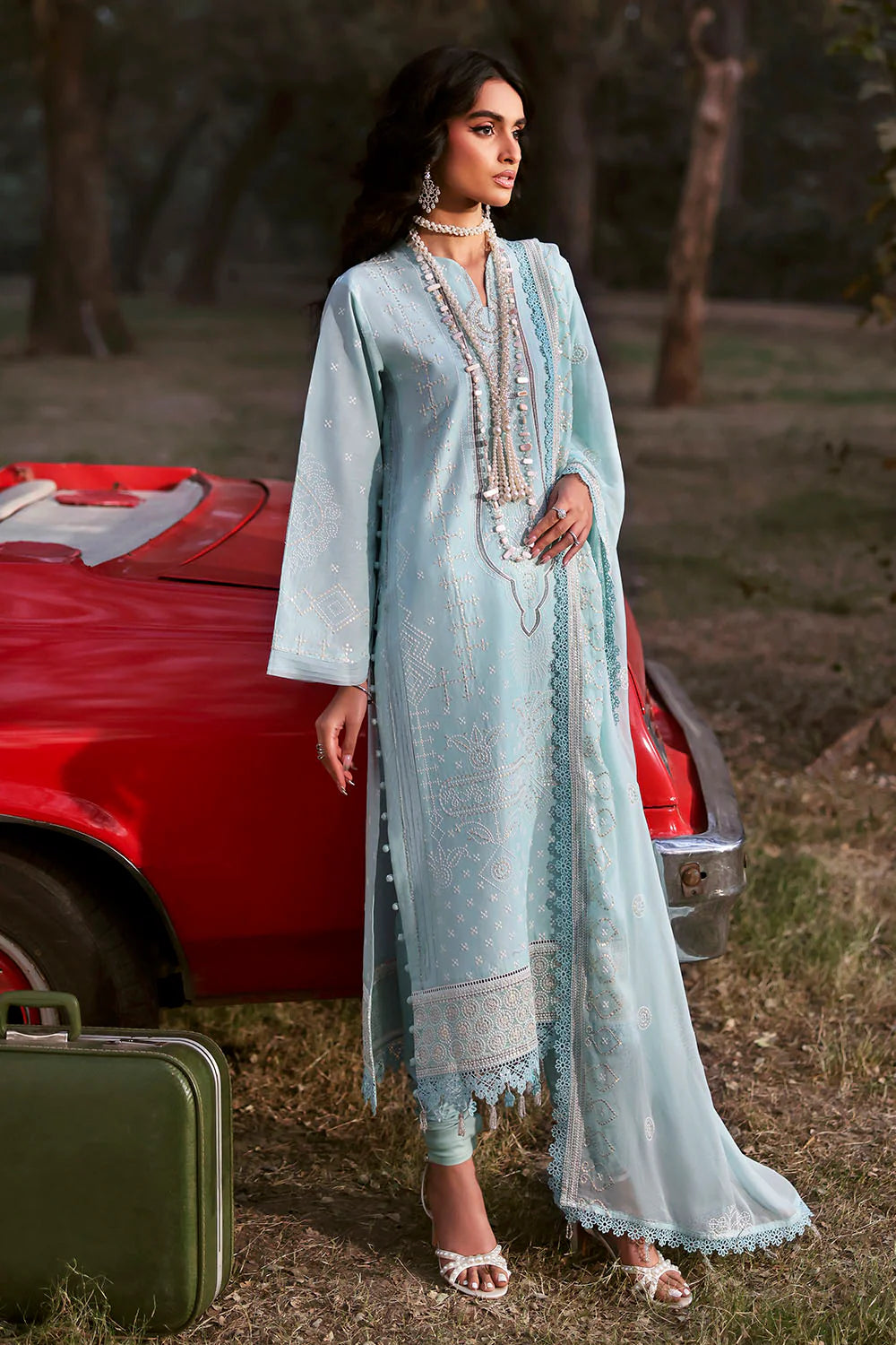 Gul Ahmed Unstitched Luxury Embroidered Lawn 3 Piece Suit GA26UGL KD-62001 - Festive Collection