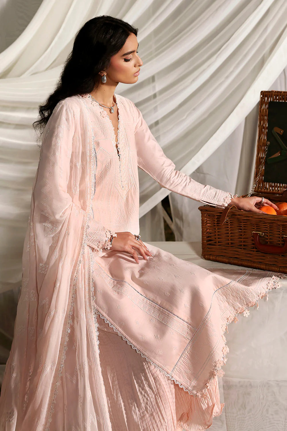 Gul Ahmed Unstitched Luxury Embroidered Lawn 3 Piece Suit GA26UGL KD-62002 - Festive Collection