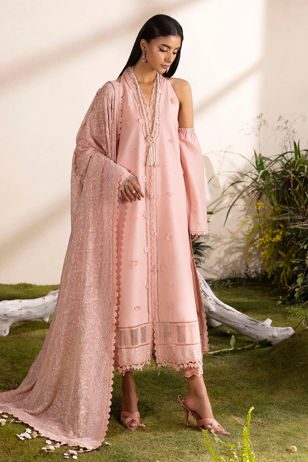 Slow Bloom by Gul Ahmed Unstitched Embroidered Lawn 3 Piece Suit GA26USB PM-62001 - Summer Collection