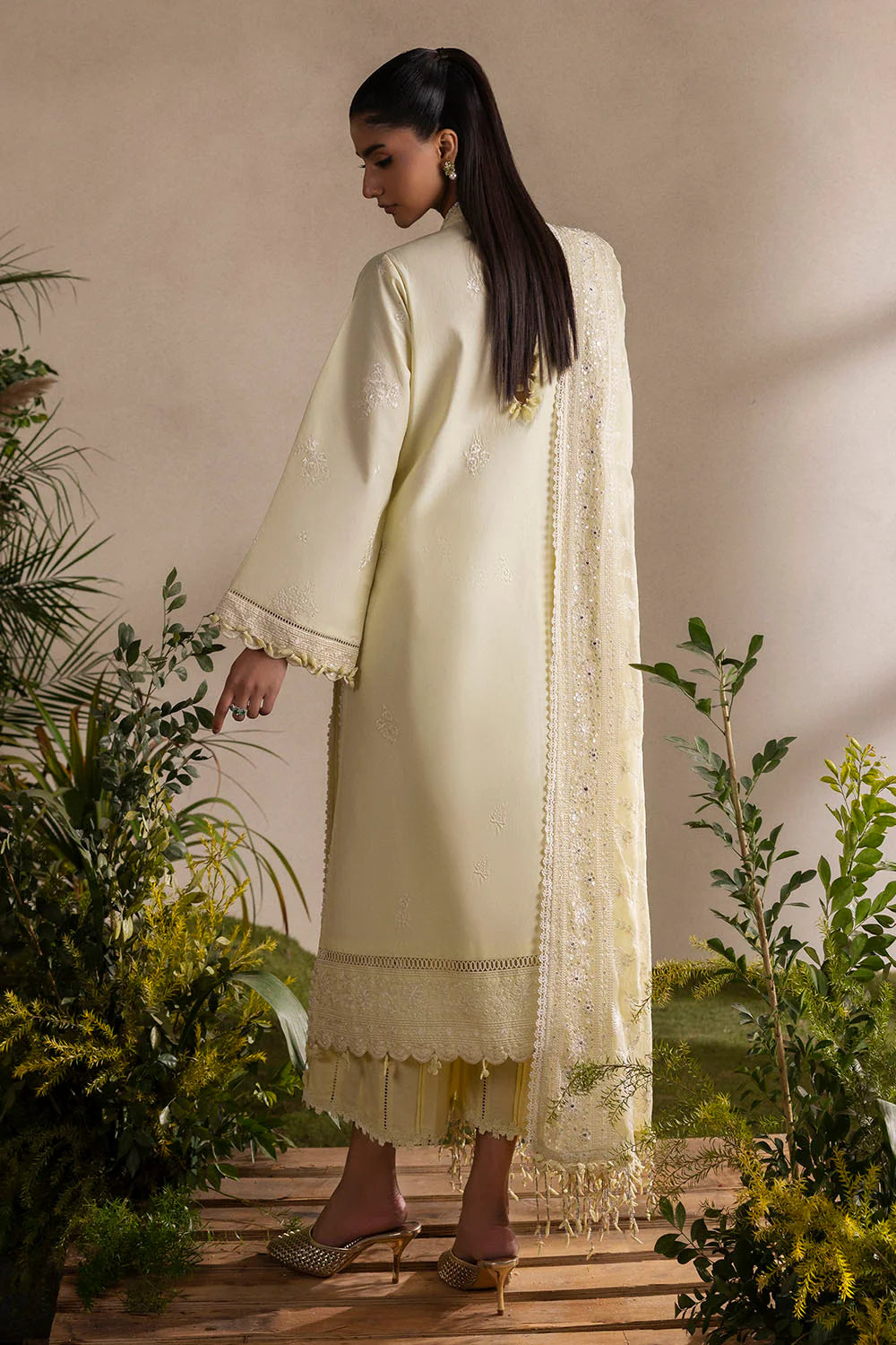 Slow Bloom by Gul Ahmed Unstitched Embroidered Lawn 3 Piece Suit GA26USB PM-62004 - Summer Collection