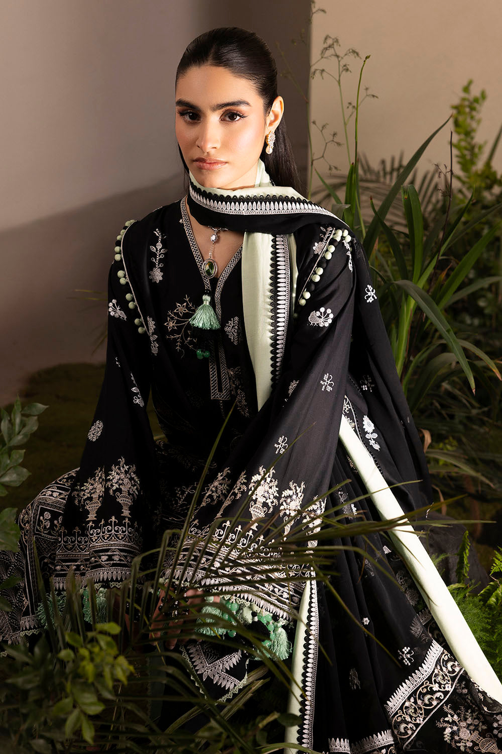 Slow Bloom by Gul Ahmed Unstitched Embroidered Lawn 3 Piece Suit GA26USB PM-62005 - Summer Collection