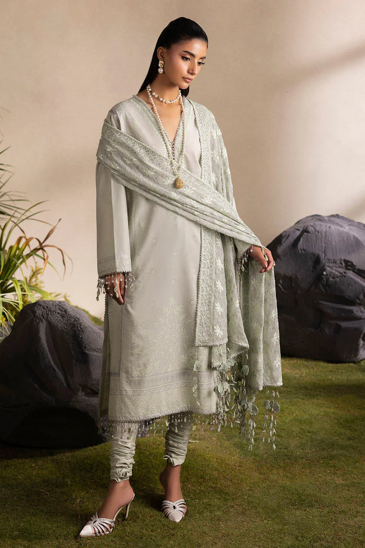 Slow Bloom by Gul Ahmed Unstitched Embroidered Lawn 3 Piece Suit GA26USB PM-62007 - Summer Collection