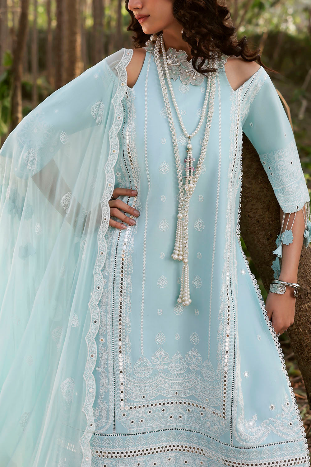 Gul Ahmed Unstitched Luxury Embroidered Lawn 3 Piece Suit GA26UGL PM-62024 - Festive Collection