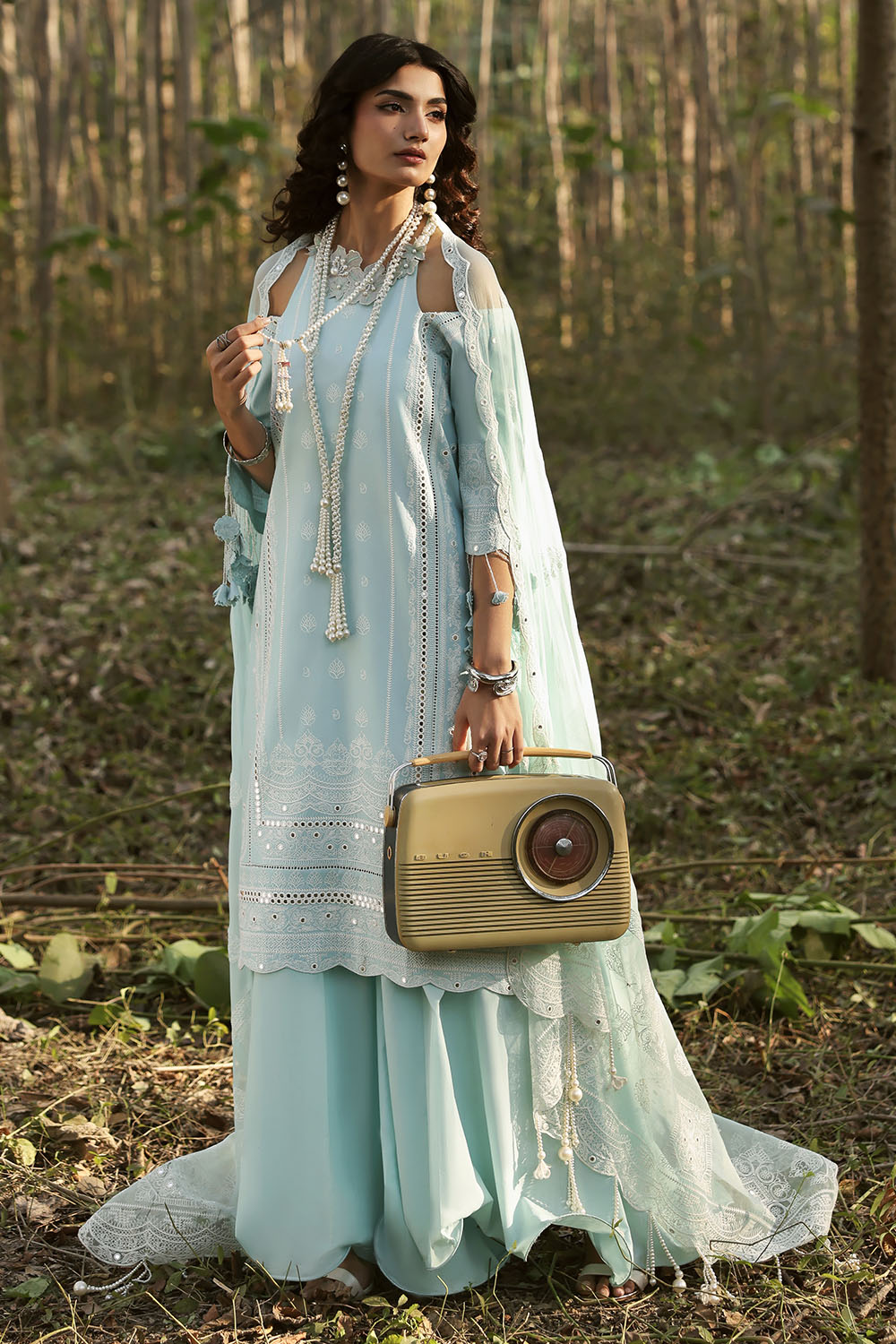 Gul Ahmed Unstitched Luxury Embroidered Lawn 3 Piece Suit GA26UGL PM-62024 - Festive Collection