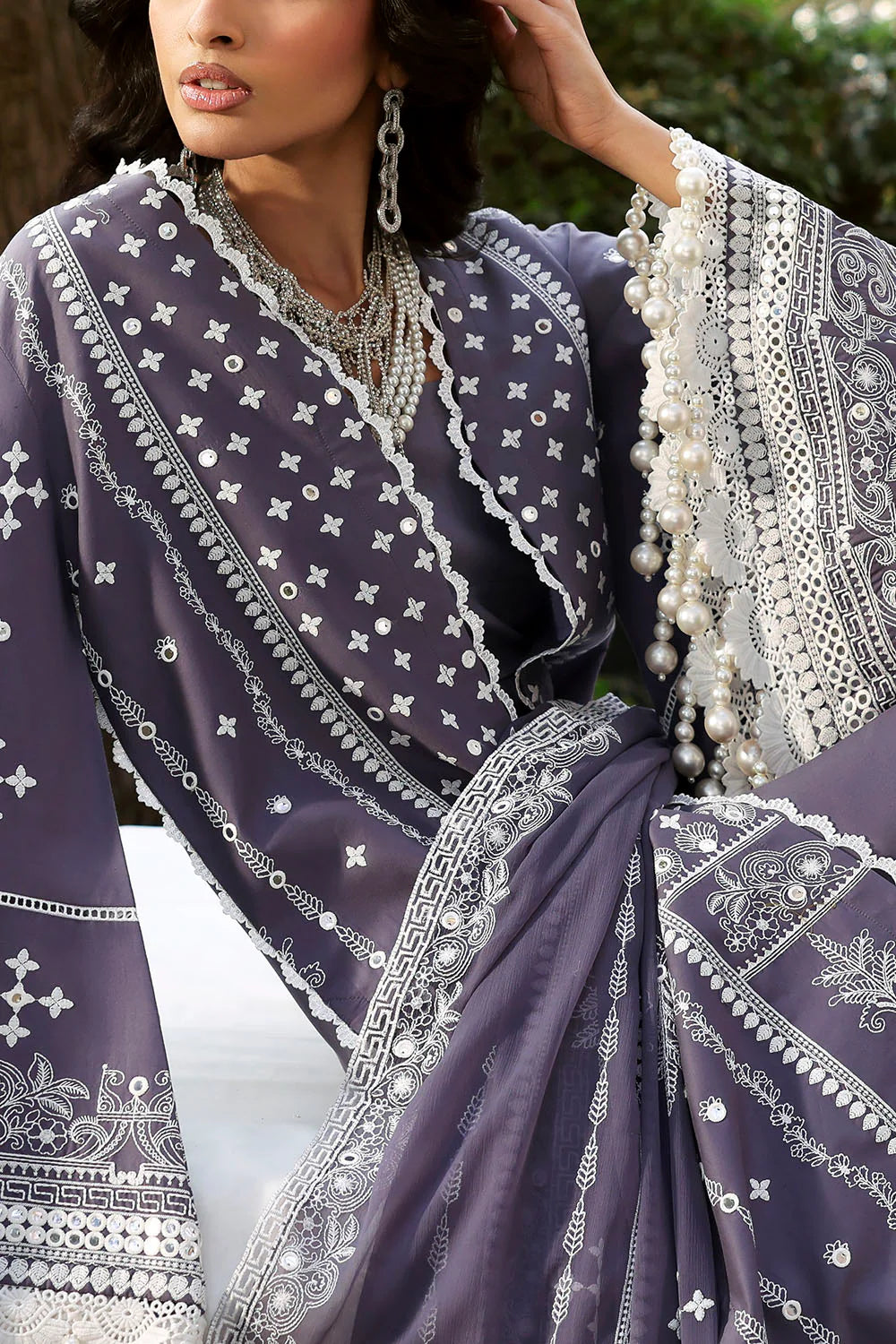 Gul Ahmed Unstitched Luxury Embroidered Lawn 3 Piece Suit GA26UGL PM-62025 - Festive Collection