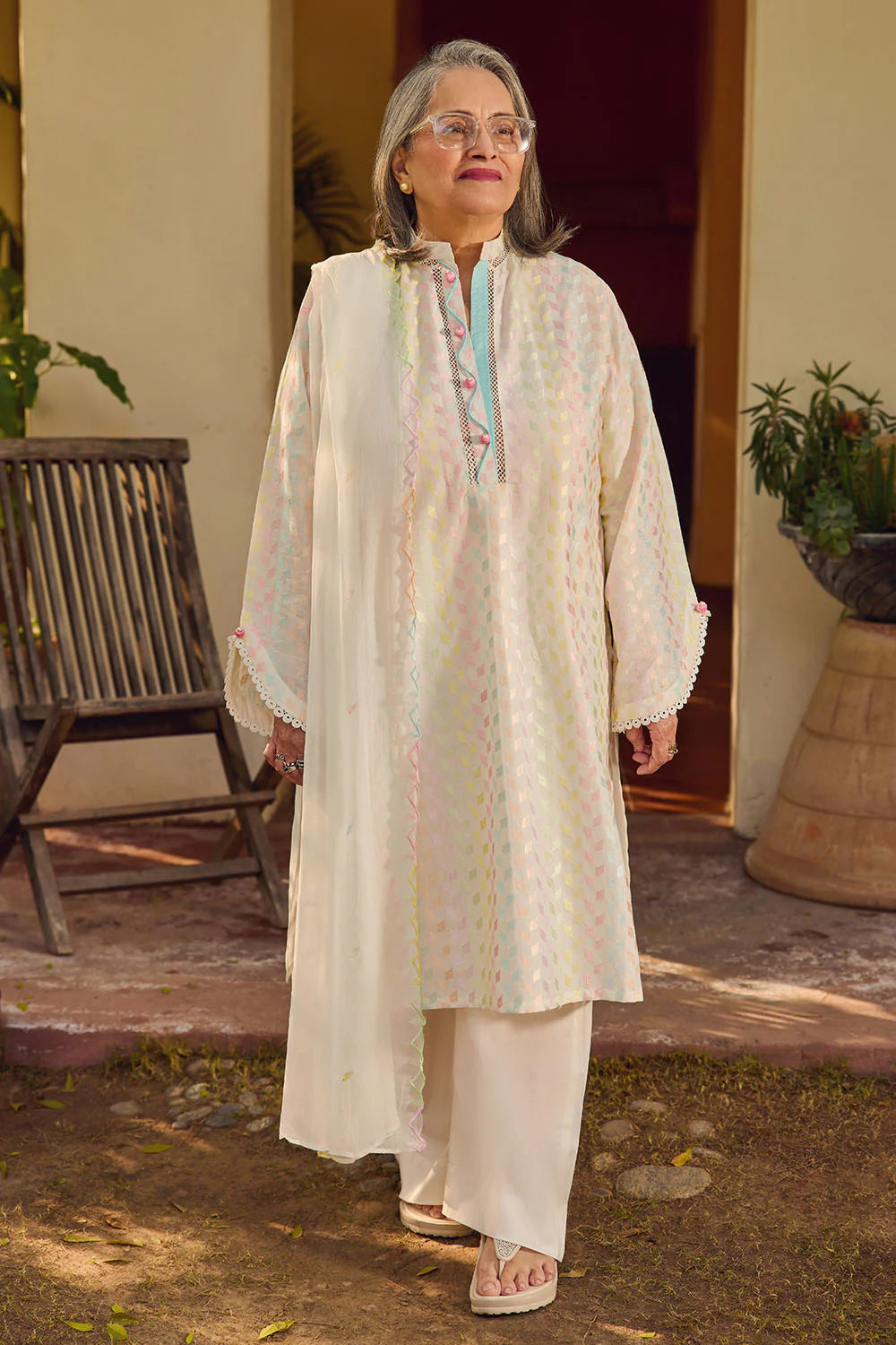 Tribute To Mother by Gul Ahmed Unstitched Embroidered Lawn 3 Piece Suit GA26UTM PM-62032 - Summer Collection