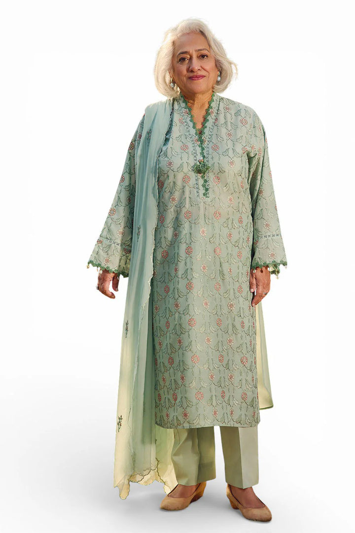 Tribute To Mother by Gul Ahmed Unstitched Embroidered Lawn 3 Piece Suit GA26UTM PM-62048 - Summer Collection