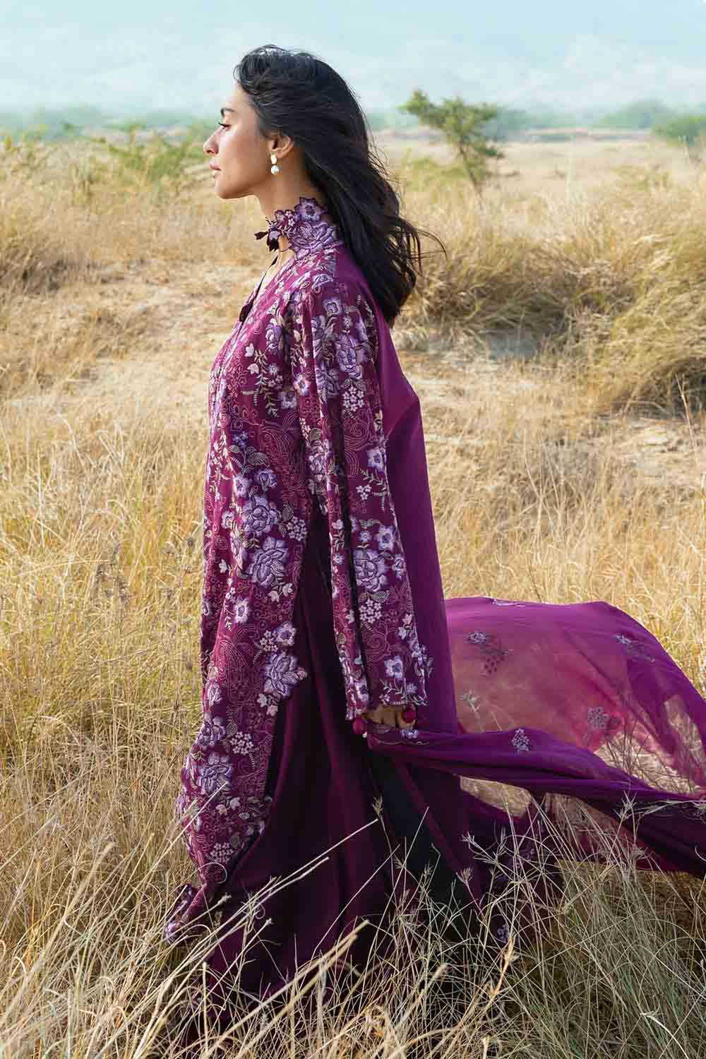 The Poetry of Luxury by Gul Ahmed Unstitched Embroidered Swiss Voile 3 Piece Suit GA26UPL LSV-62001 - Summer Collection