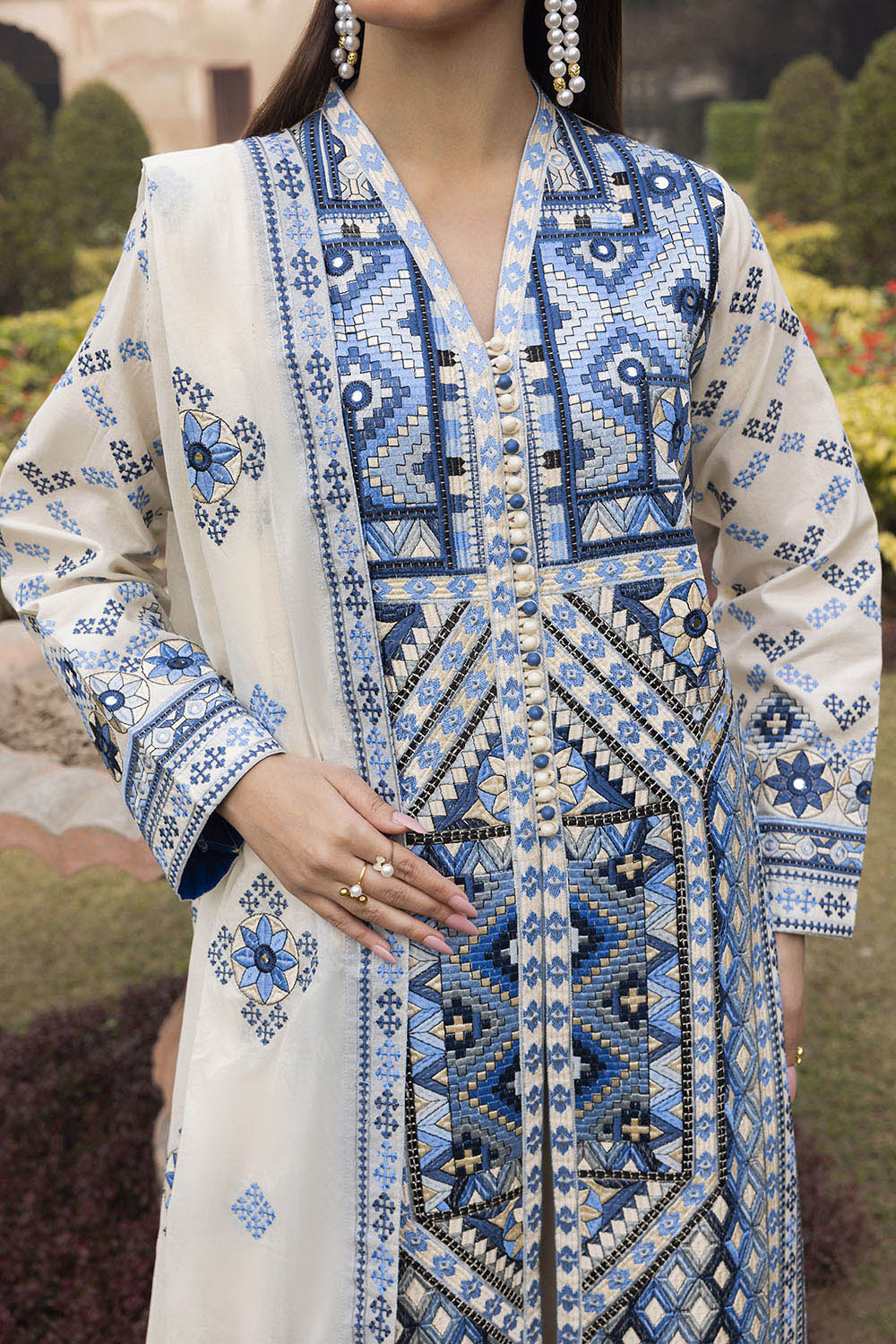 Mitti ki Khusboo by Gul Ahmed Unstitched Embroidered Jacquard 3 Piece Suit GA26UMK CL-52450 - Summer Collection