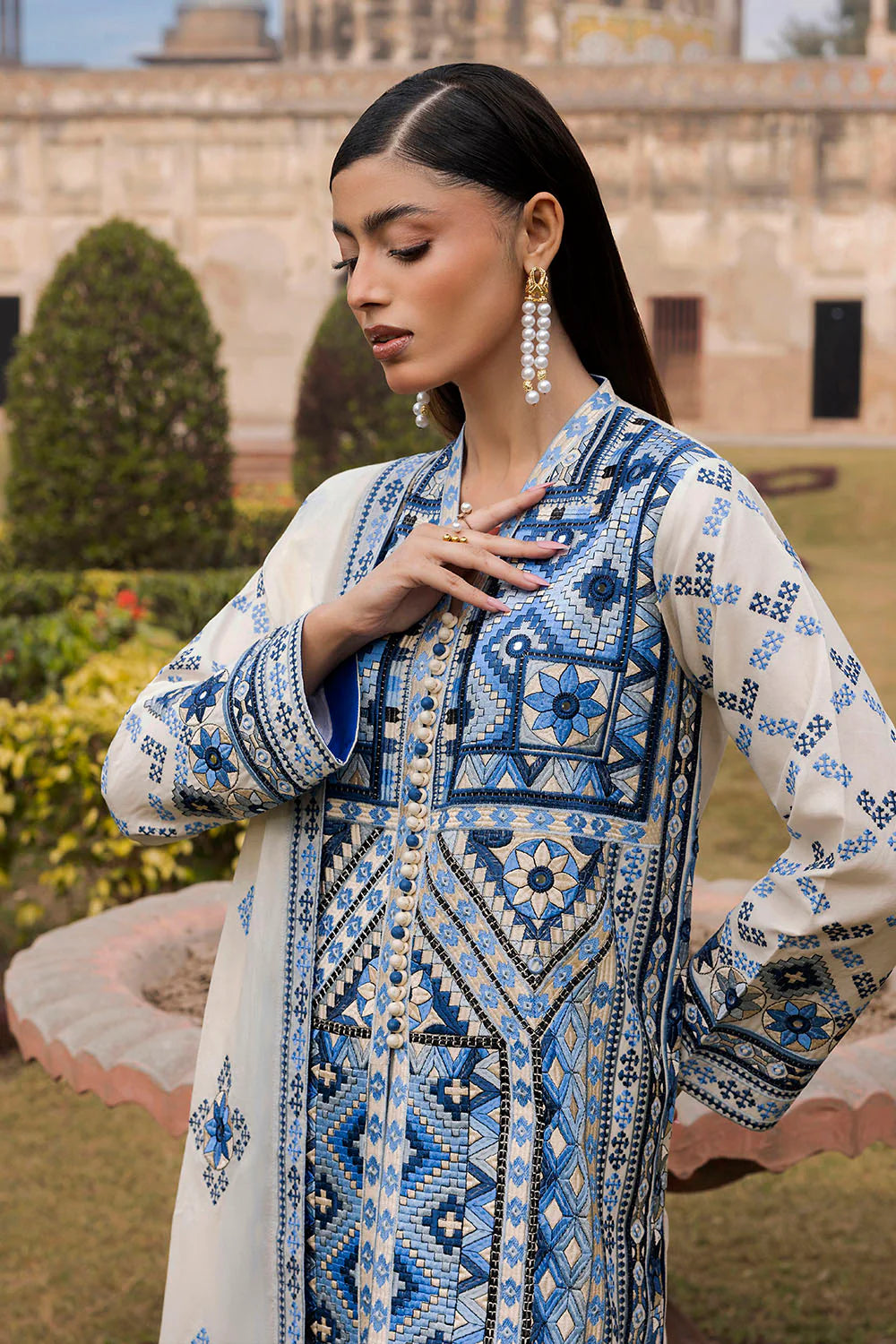 Mitti ki Khusboo by Gul Ahmed Unstitched Embroidered Jacquard 3 Piece Suit GA26UMK CL-52450 - Summer Collection