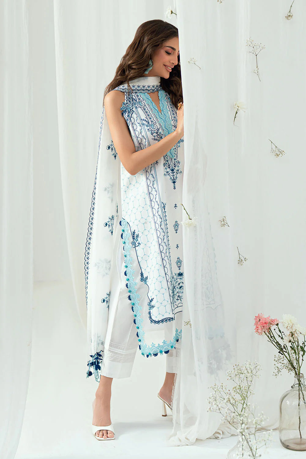 Mitti ki Khusboo by Gul Ahmed Unstitched Embroidered Lawn 3 Piece Suit GA26UMK DN-62011 - Summer Collection