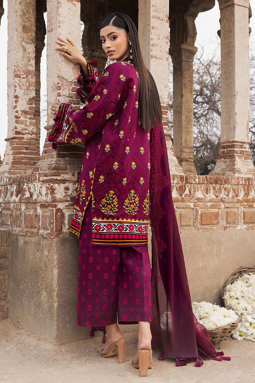 Mitti ki Khusboo by Gul Ahmed Unstitched Embroidered Lawn 3 Piece Suit GA26UMK DN-62013 - Summer Collection