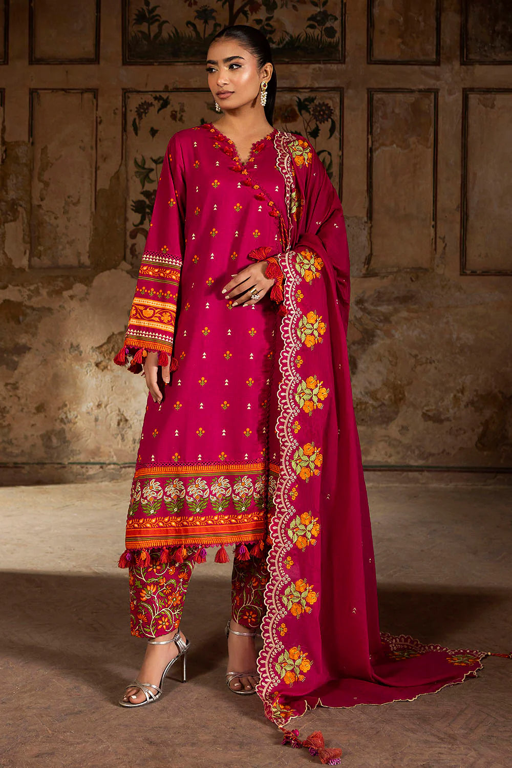Mitti ki Khusboo by Gul Ahmed Unstitched Embroidered Lawn 3 Piece Suit GA26UMK DN-62014 - Summer Collection