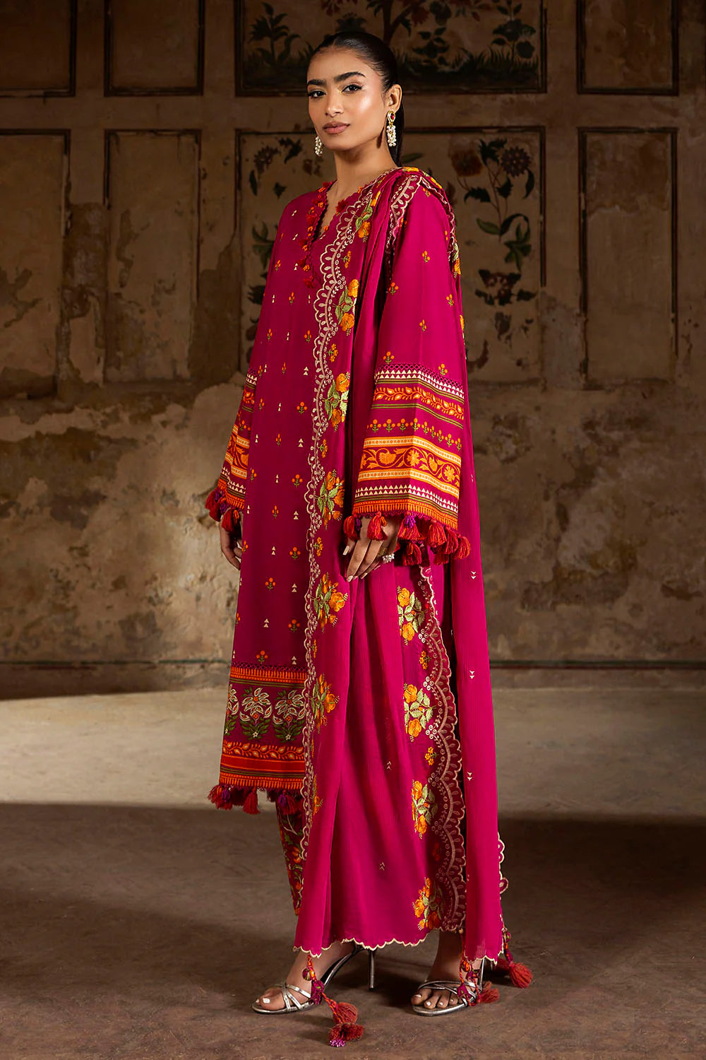 Mitti ki Khusboo by Gul Ahmed Unstitched Embroidered Lawn 3 Piece Suit GA26UMK DN-62014 - Summer Collection