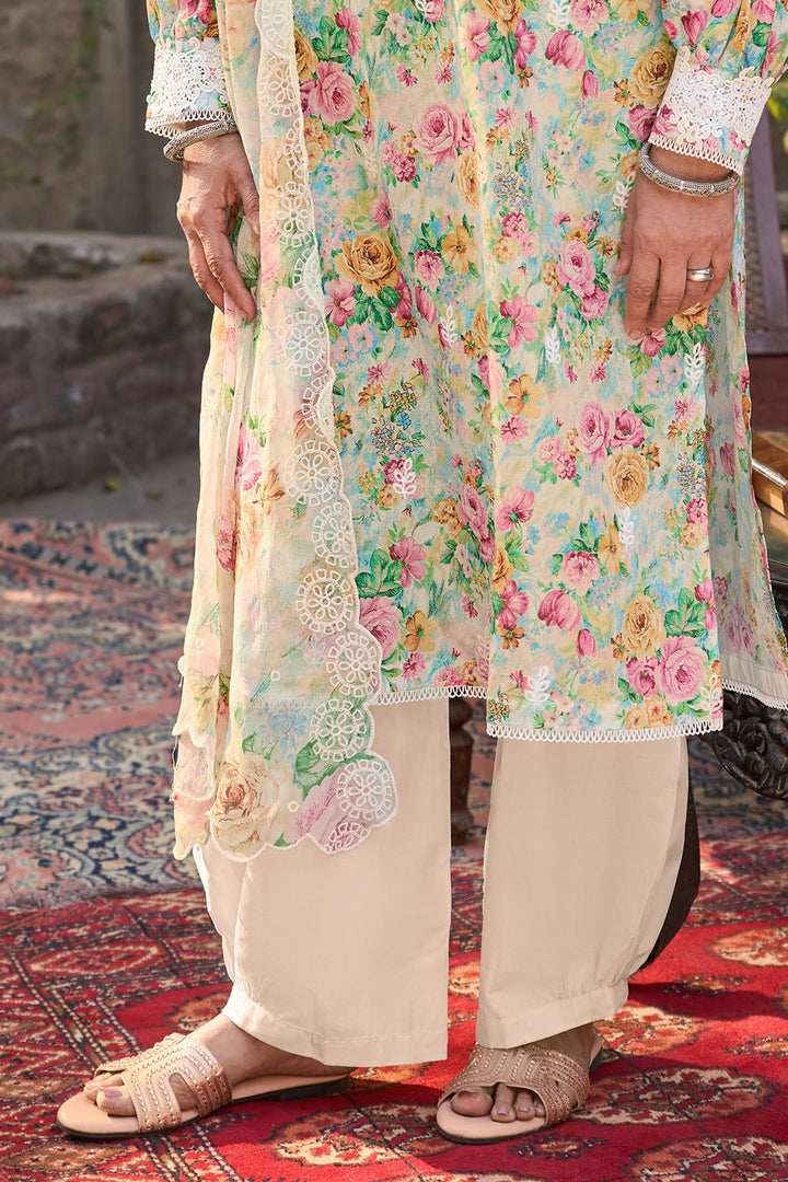 Tribute To Mother by Gul Ahmed Unstitched Embroidered Lawn 3 Piece Suit GA26UTM BM-62024 - Summer Collection