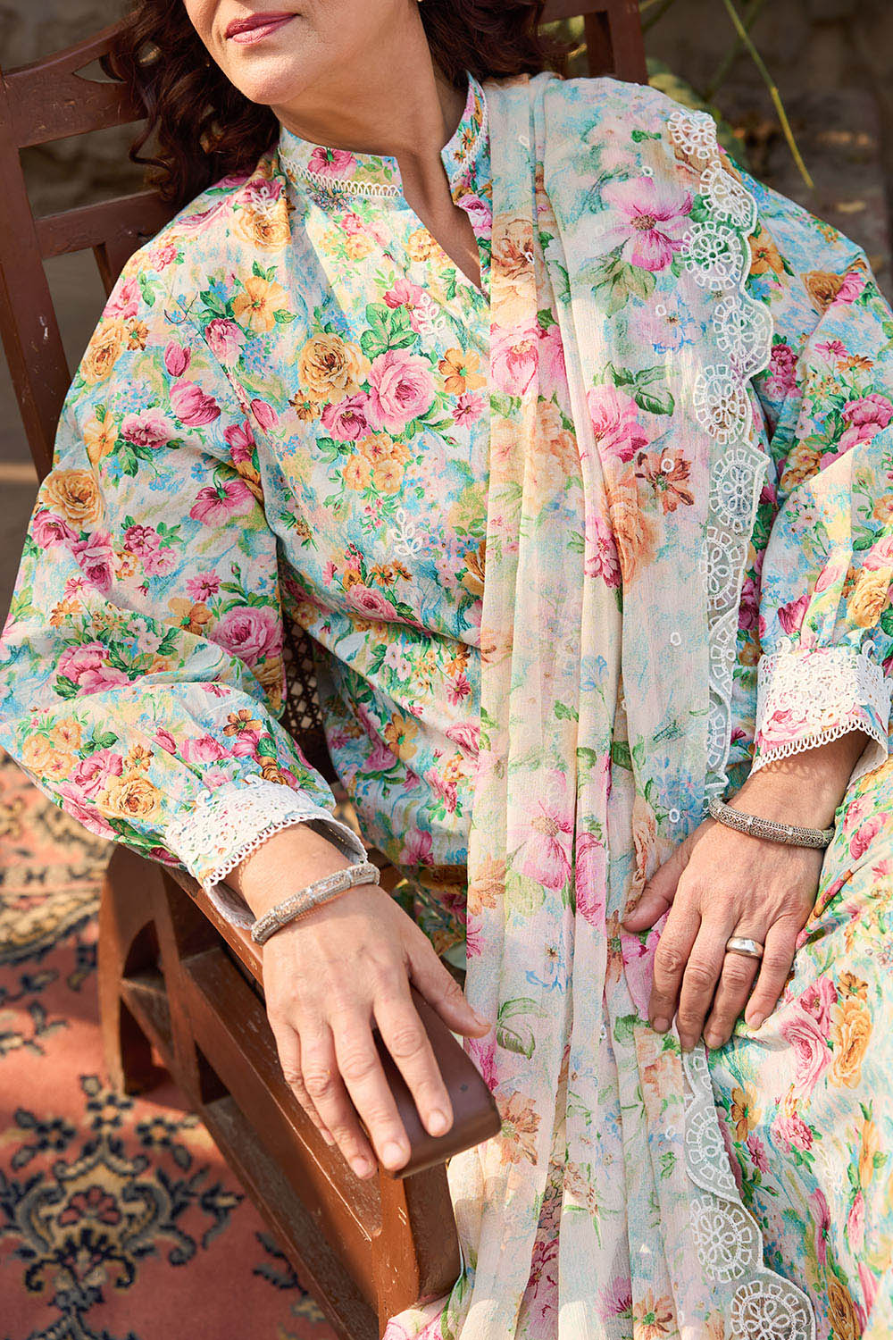 Tribute To Mother by Gul Ahmed Unstitched Embroidered Lawn 3 Piece Suit GA26UTM BM-62024 - Summer Collection