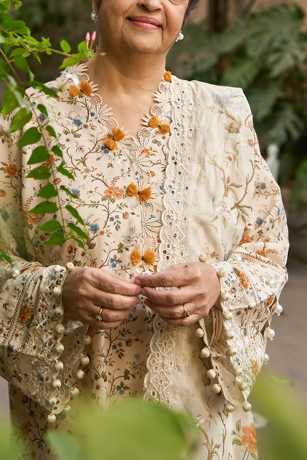 Tribute To Mother by Gul Ahmed Unstitched Embroidered Lawn 3 Piece Suit GA26UTM DN-62007 - Summer Collection