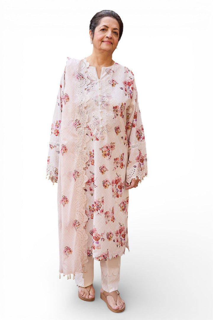 Tribute To Mother by Gul Ahmed Unstitched Embroidered Lawn 3 Piece Suit GA26UTM DN-62009 - Summer Collection