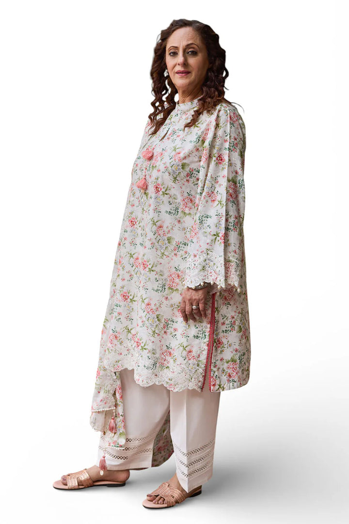 Tribute To Mother by Gul Ahmed Unstitched Embroidered Lawn 3 Piece Suit GA26UTM DN-62010 - Summer Collection