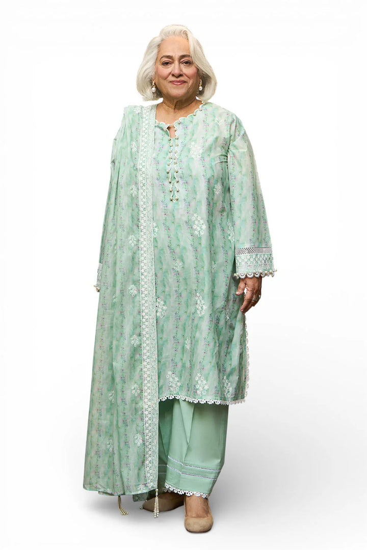 Tribute To Mother by Gul Ahmed Unstitched Embroidered Lawn 3 Piece Suit GA26UTM DN-62016 - Summer Collection