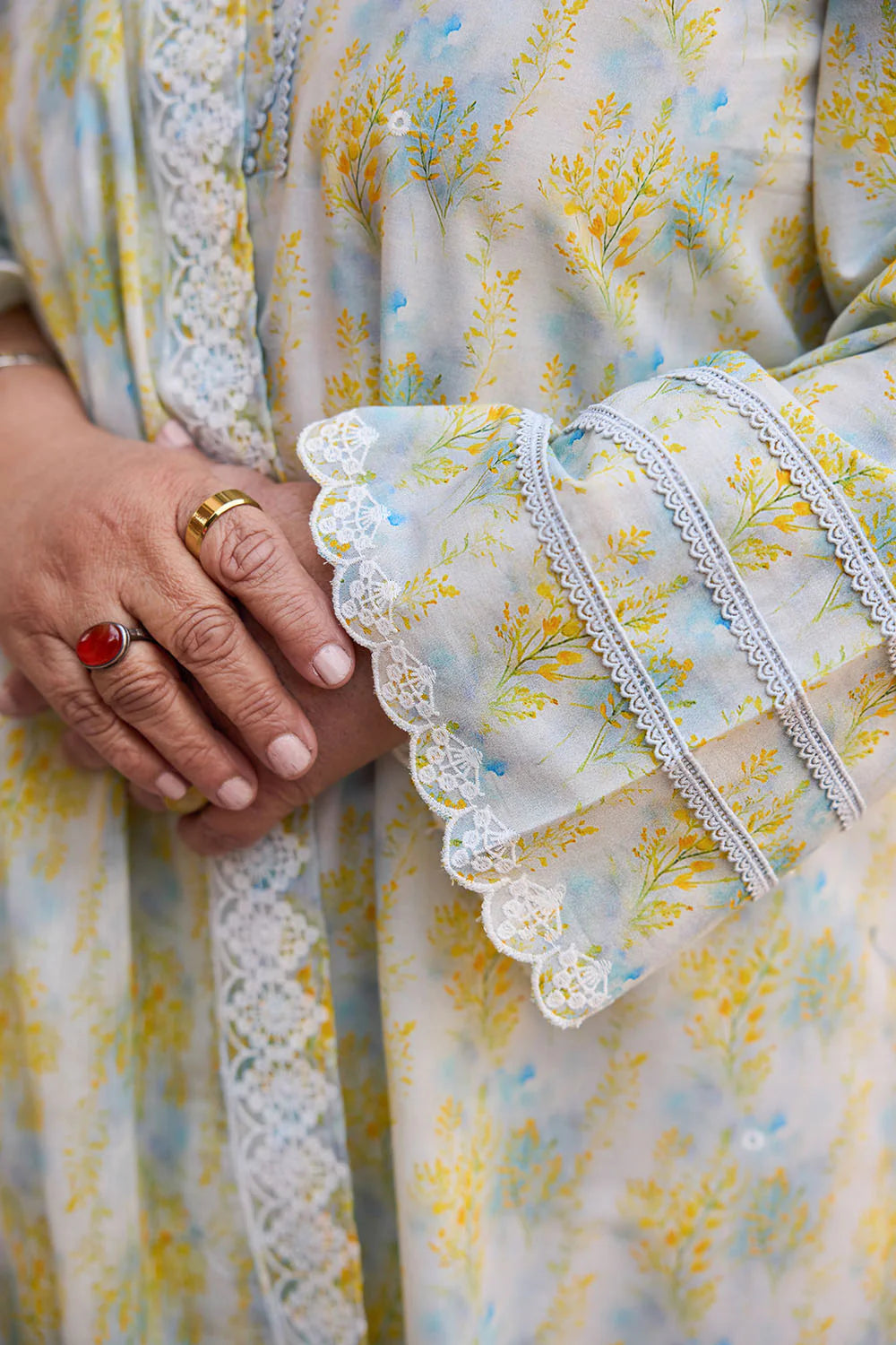 Tribute To Mother by Gul Ahmed Unstitched Embroidered Lawn 3 Piece Suit GA26UTM DN-62017 - Summer Collection