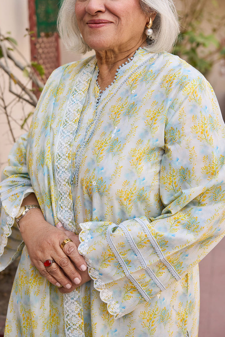 Tribute To Mother by Gul Ahmed Unstitched Embroidered Lawn 3 Piece Suit GA26UTM DN-62017 - Summer Collection