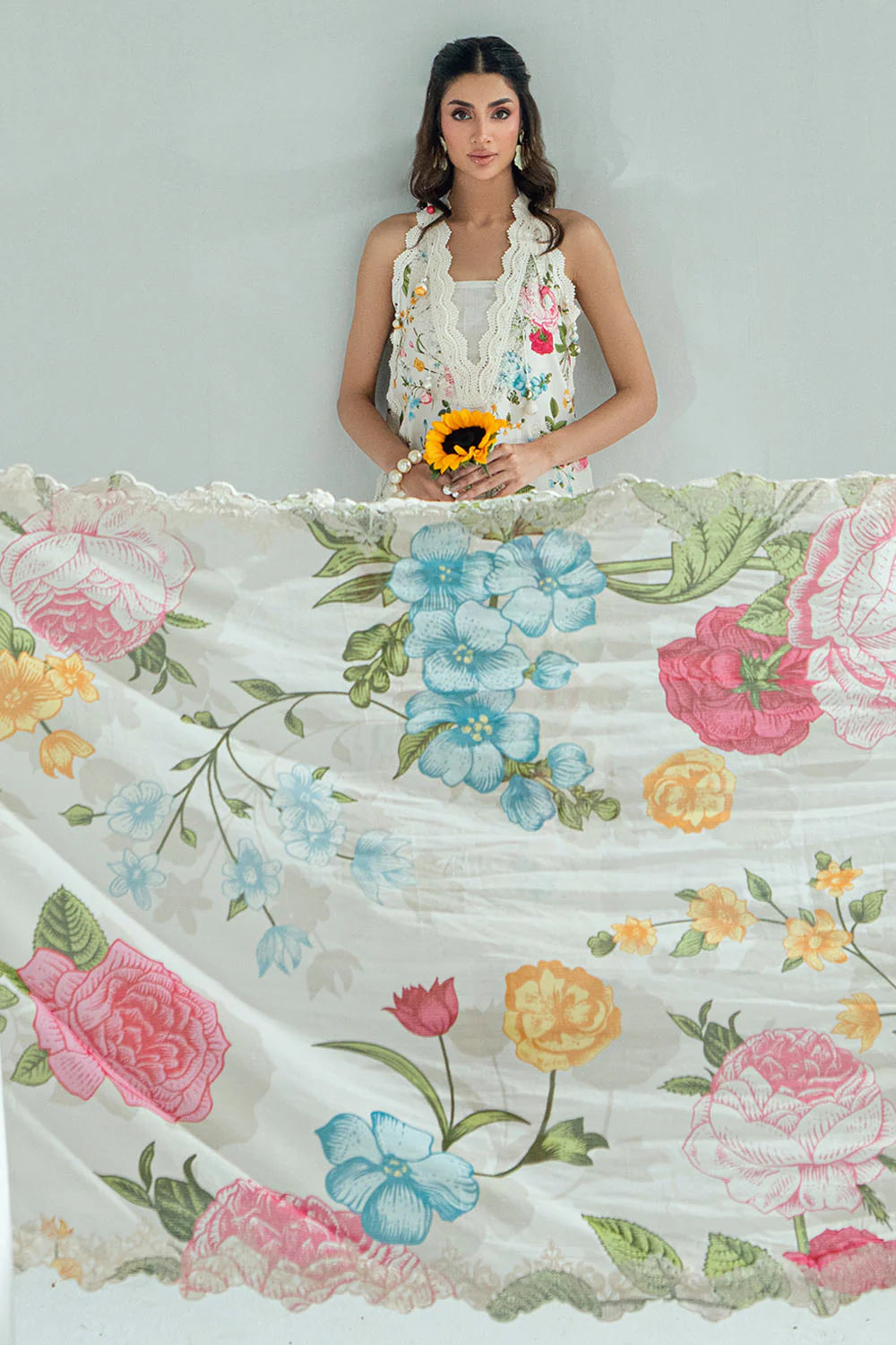 Mitti ki Khusboo by Gul Ahmed Unstitched Embroidered Lawn 3 Piece Suit GA26UMK DN-62024 - Summer Collection