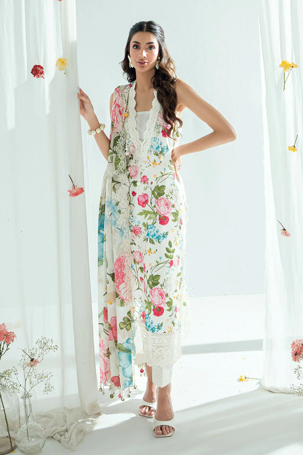 Mitti ki Khusboo by Gul Ahmed Unstitched Embroidered Lawn 3 Piece Suit GA26UMK DN-62024 - Summer Collection