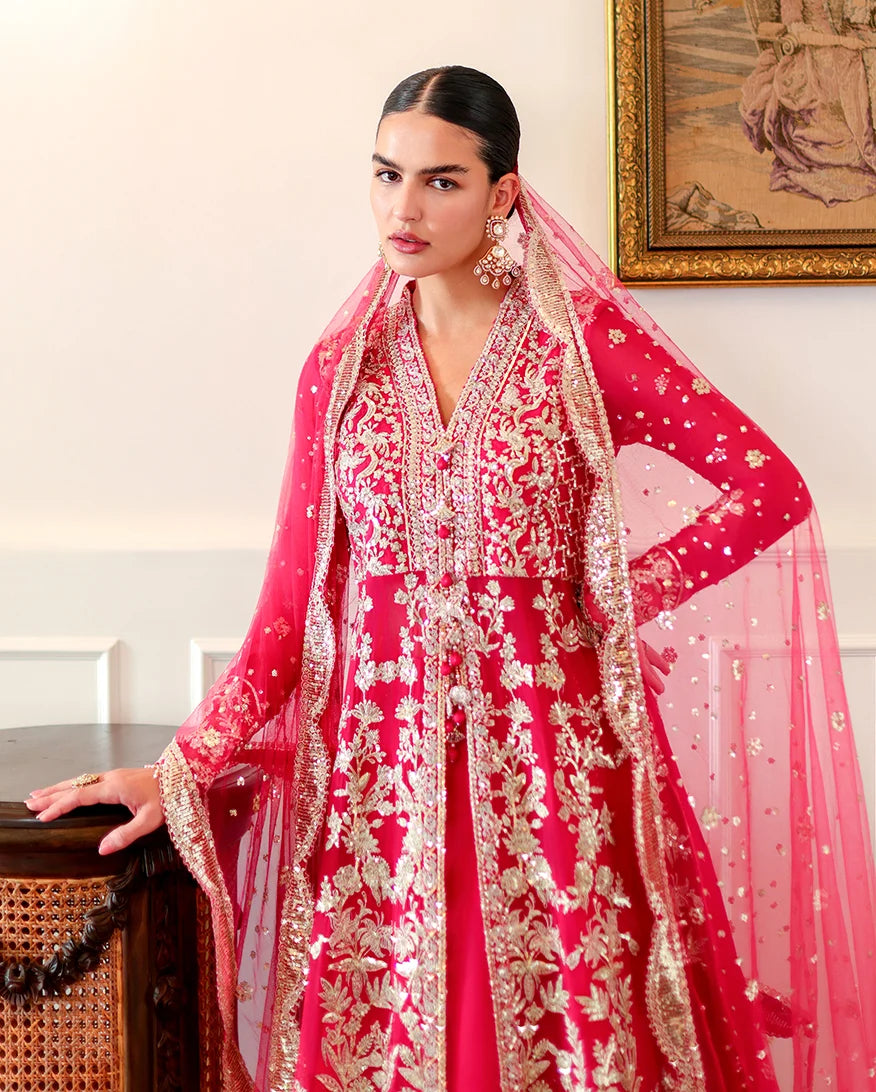Whispers of Grace by Roheenaz Unstitched Embroidered Chiffon 3 Piece Suit RN26UWG Everly RUNCH260207 - Wedding Collection