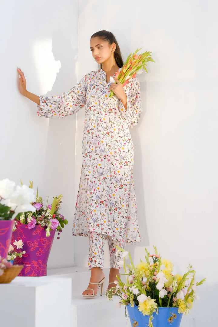 Dhaga Women Pret Printed 2 Piece Lawn Matching Separate FW24DSP002 - Summer Collection