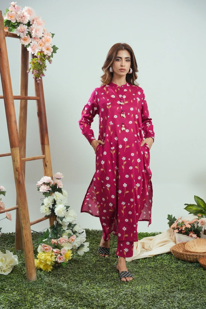 Dhaga Women Pret Printed 2 Piece Lawn Matching Separate FW24DSP0044 - Summer Collection