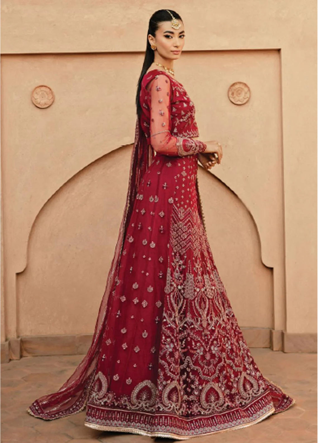Florent Embroidered Organza Suits Unstitched 3 Piece FL25FU FL-04 - Formals Collection